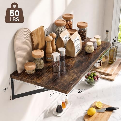Wall Mounted Floating Shelves Set of 2 (2 Count)