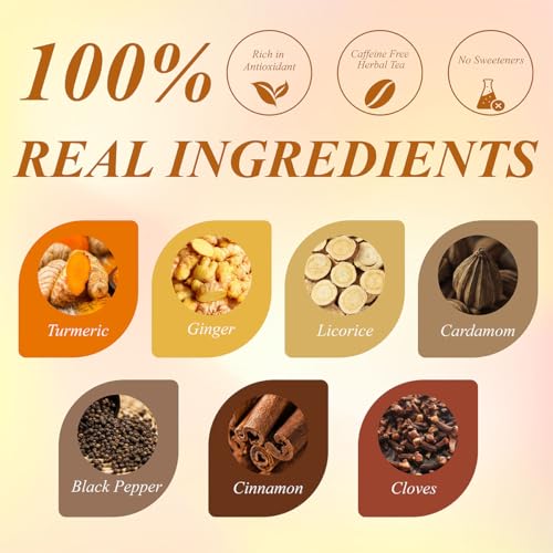 Turmeric Chai Tea Bags 100 Count