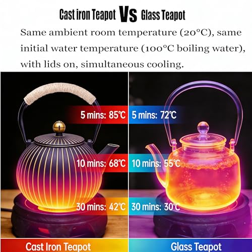 Cast Iron Teapot 40oz Infuser