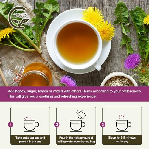 Organic Roasted Dandelion Root Tea with Milk Thistle Tea (30 Count)