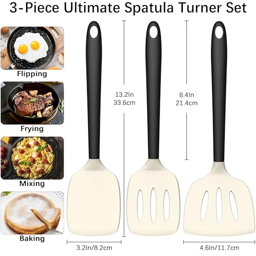 3 Pack Silicone Spatula Set (3 Count)