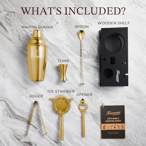 Cocktail Shaker Set Bartender Kit (6 Count)