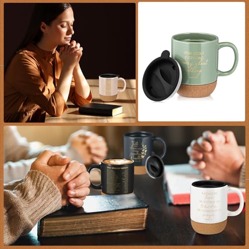 12 Set Christian Mugs Bulk Grandparents Day Gifts 15 oz (12 Count)