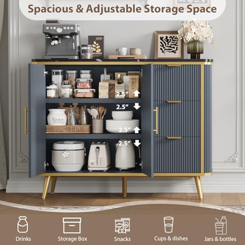 47.3" Modern Buffet Cabinet with Storage