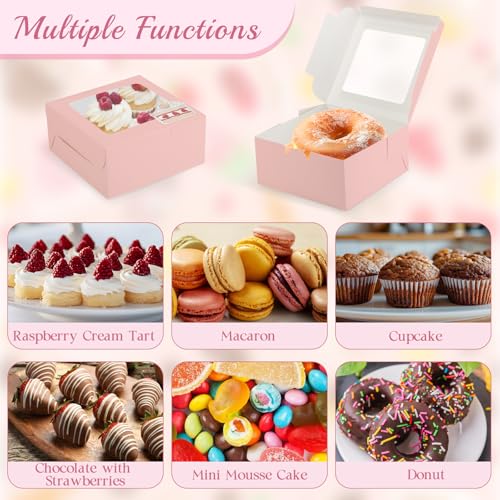 Cupcake Boxes with Window (80 Count)