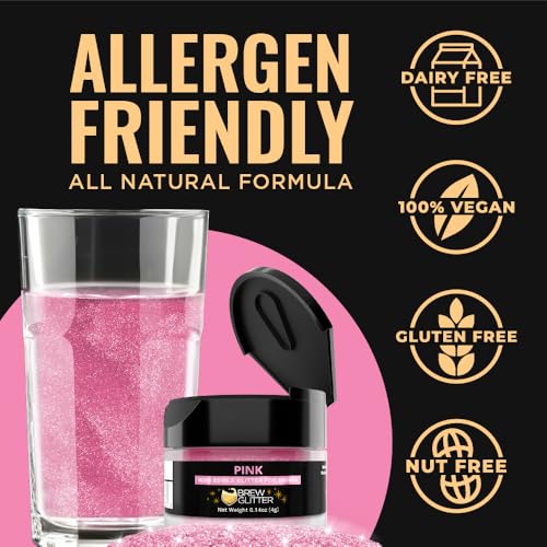 Brew Glitter Pink Edible Drink Glitter