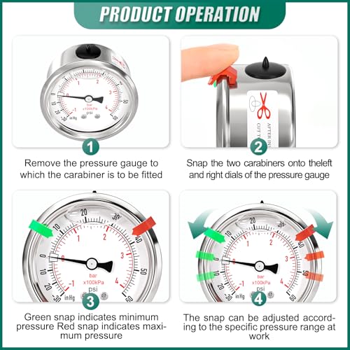 30inHG 0PSI Stainless Steel Glycerin Liquid Filled Vacuum Pressure Gauge 1