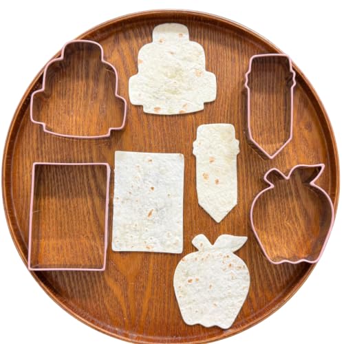 4 Piece Back to School Cookie Cutters Set