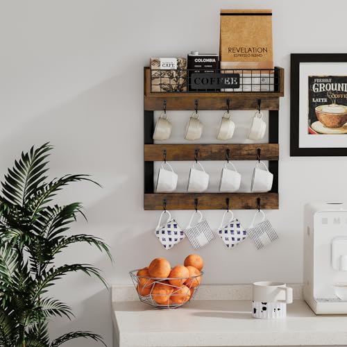 Coffee Cup Holder Wall Mounted