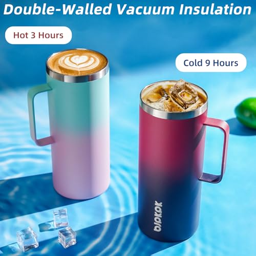 32oz Insulated Coffee Mug with Handle