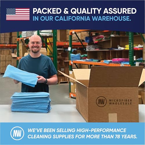 Bulk Black Microfiber Towels 12" x 12" Case of 400 (400 Count)