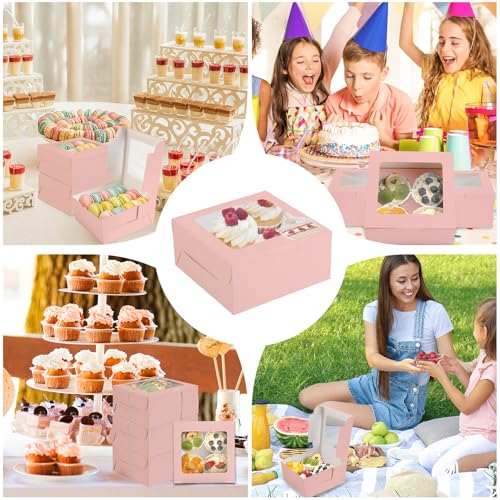 Cupcake Boxes with Window (30 Count)