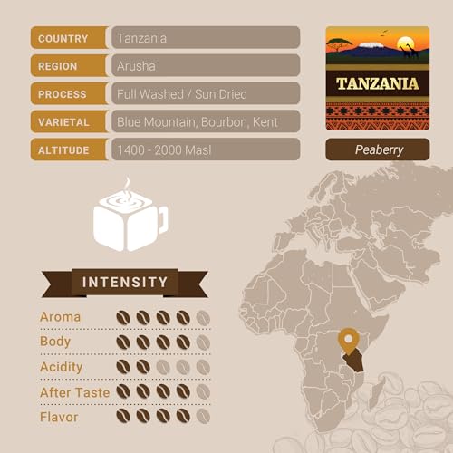 Tanzanian Peaberry Coffee (10 Count)