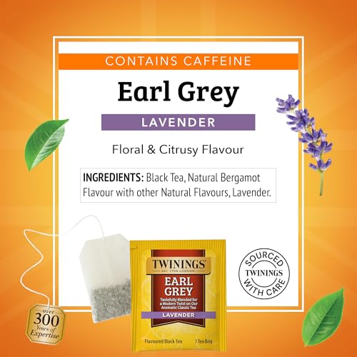 Earl Grey Lavender Black Tea Individually Wrapped Bags (120 Count)
