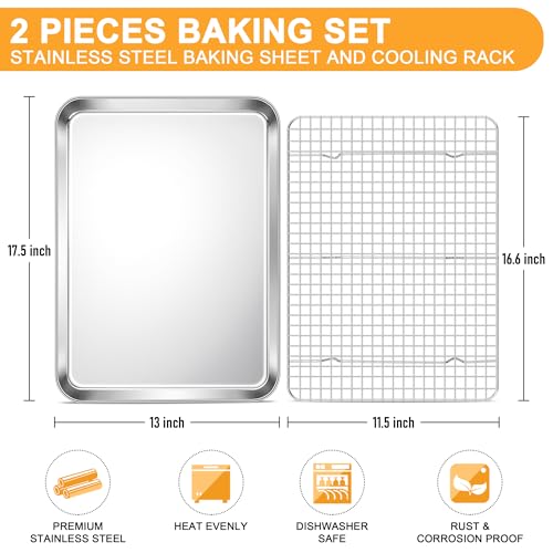 Baking Sheet with Wire Rack Set (2 Count)