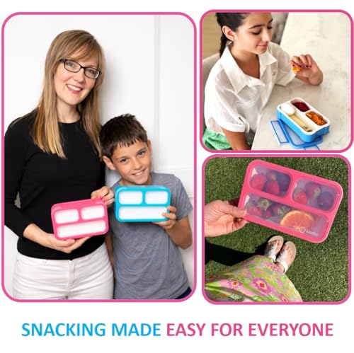Small Snack Box Containers for Kids Toddlers (2 Count)