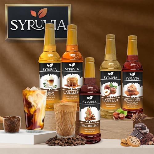 Coffee Syrup French Vanilla Flavored Syrup for Drinks (25.4 Fl Oz)