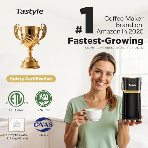 Mini Single Serve Coffee Maker for K Cups and Grounds with Handle