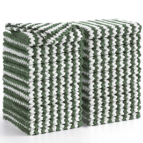 24 Pack Coral Velvet Dish Cloths (24 Count)