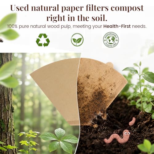 600Pcs #4 Coffee Filters 8 (600 Count)