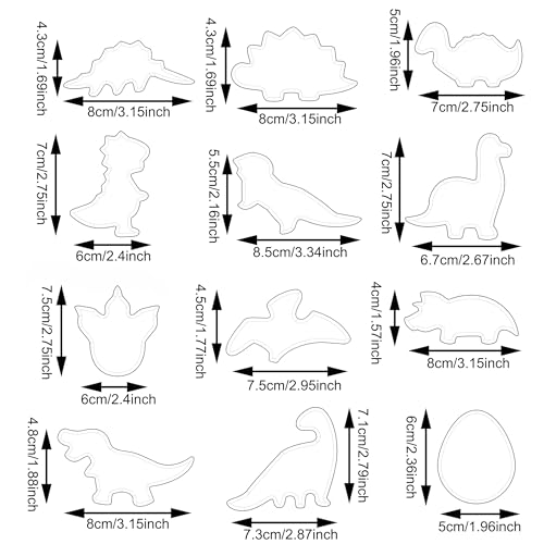 Small Sizes Dinosaur Cookie Cutters Set