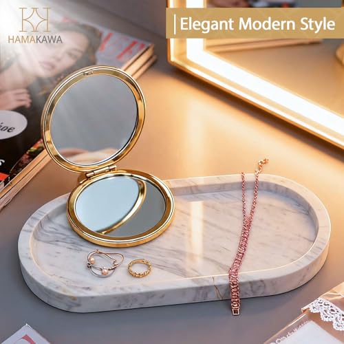 Oval Bathroom Vanity Tray
