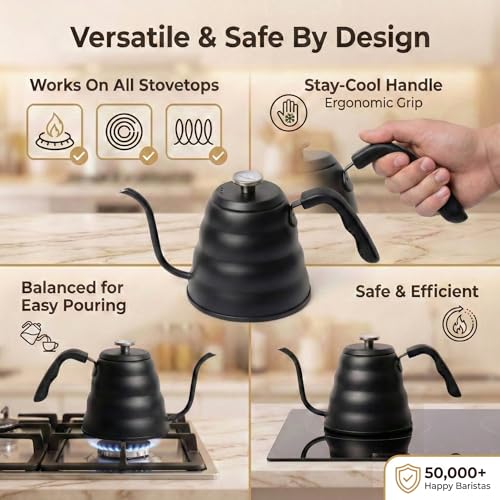 Gooseneck Kettle with Thermometer