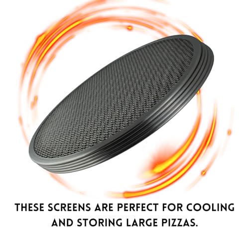Folding Pizza Rack with five 14 Inch Pizza Screens
