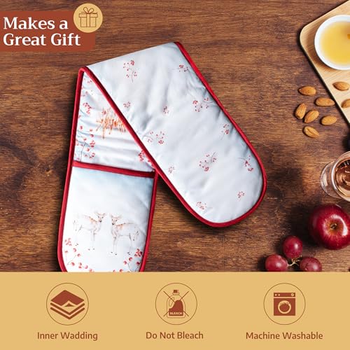 Double Oven Mitts 100% Cotton Double Oven Glove