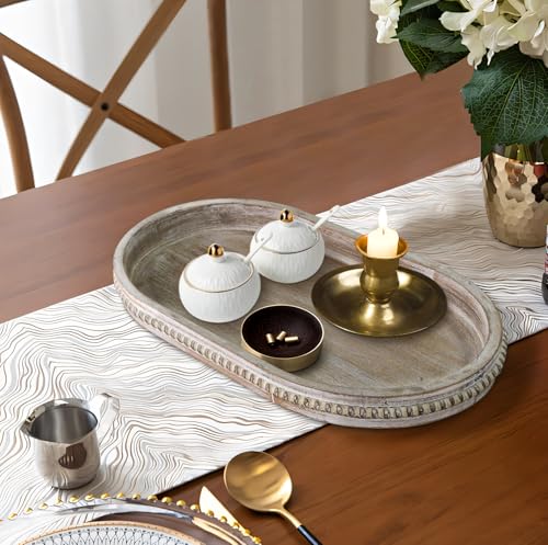 Oval Decorative Wooden Tray