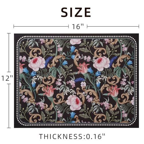 Floral Dish Drying Mat for Kitchen Counter