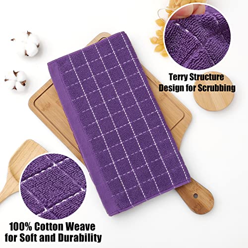 100% Cotton Terry Kitchen Dish Cloths (6 Count)