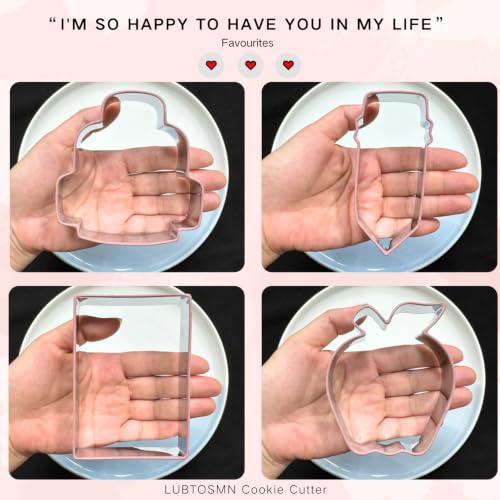 4 Piece Back to School Cookie Cutters Set