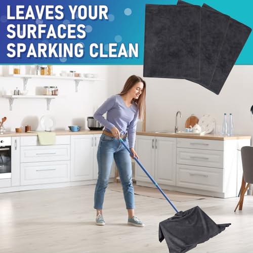 6 Pcs Extra Large Microfiber Cleaning Cloth (6 Count)