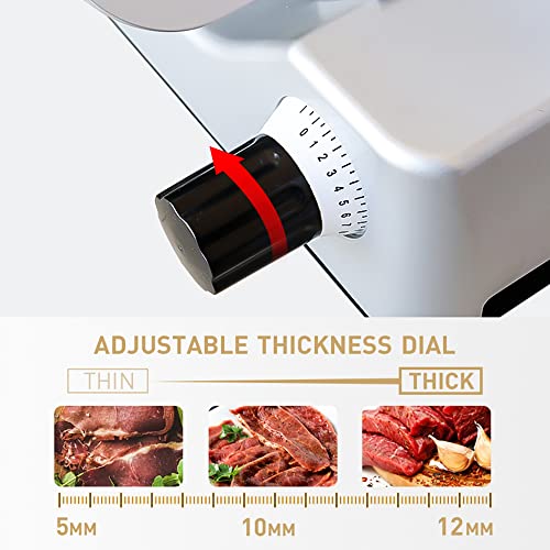 Commercial Meat Slicer 10 inch Electric Food Slicer Frozen Meat
