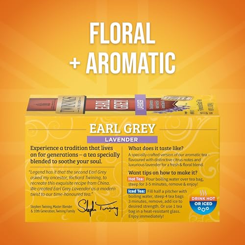 Earl Grey Lavender Black Tea Individually Wrapped Bags (120 Count)