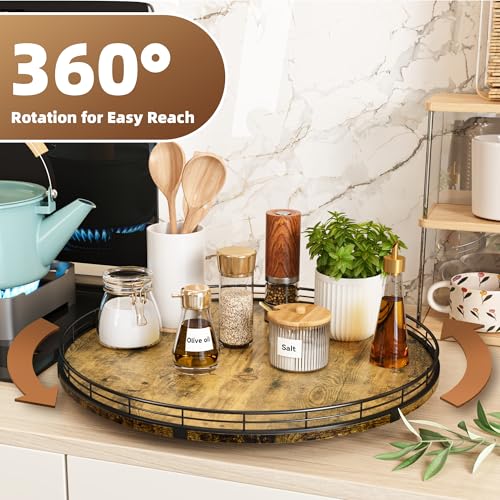 Lazy Susan Turntable Organizer for Table Top