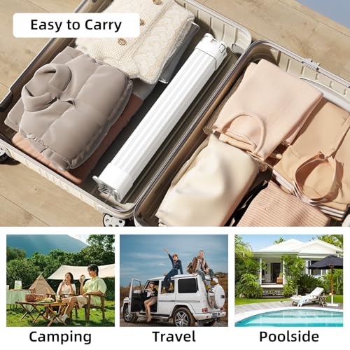 Clothes Drying Rack Foldable Extending Laundry Rack with 16 Clips Collapsible Clothing Rack Space