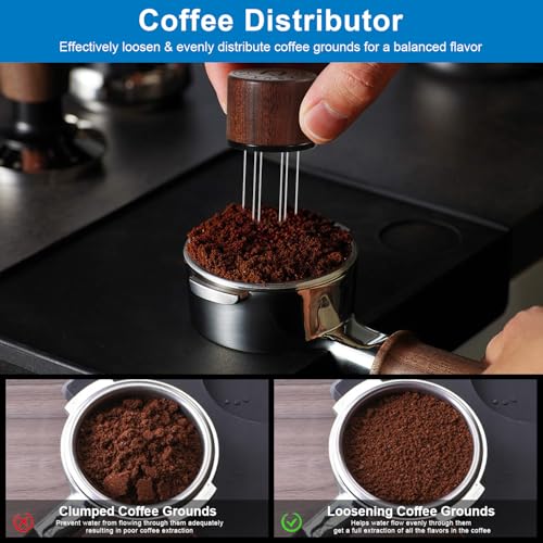 2-in-1 Espresso Tamper & WDT Tool, 53mm Spring Loaded
