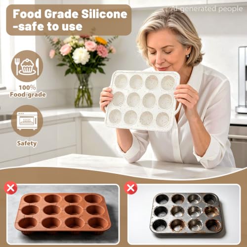 Silicone Mini Muffin Pan Set (2 Count)