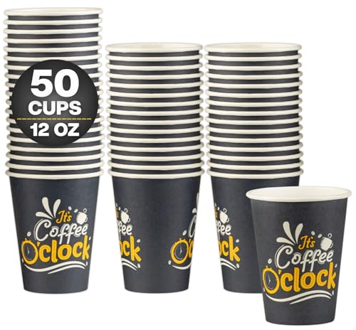 Disposable Coffee Cups (50 Count)