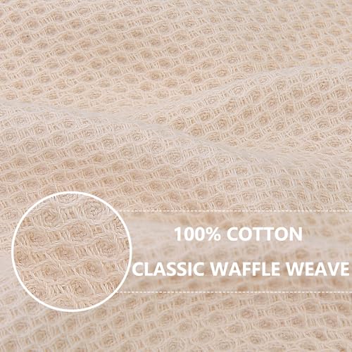 100% Cotton Waffle Weave Kitchen Dish Towels 6 (6 Count)
