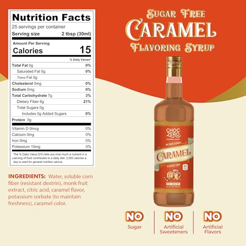 Sugar Free Caramel Coffee Syrup (25.4 Fl Oz)