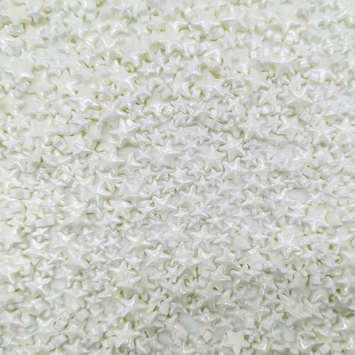 Mixed Size White Stars Sprinkles Edible Stars Cake Decorating Stars Cake Decorations Cupcake Toppers Cookie Decorating Perfect for Cakes (3 Ounce)