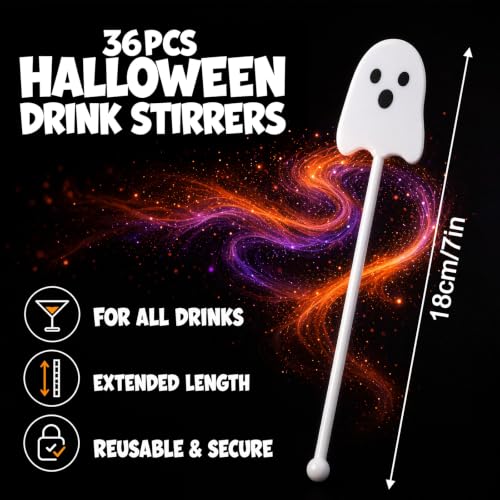 36 Pcs Halloween Drink Stirrers