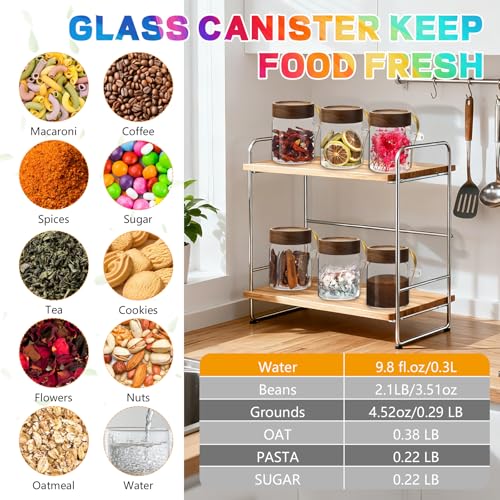 10 oz Glass Jars Set of 2