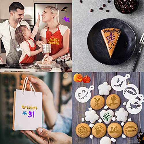 36Pcs Halloween Cookie Stencils Reusable Cake Baking Mold Tools (36 Count)