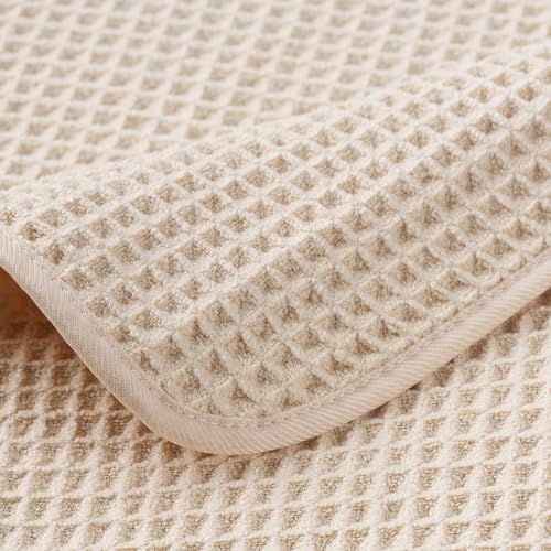 430 GSM Poly Blend Microfiber Quick Dry Waffle Bath Towel (4 Count)