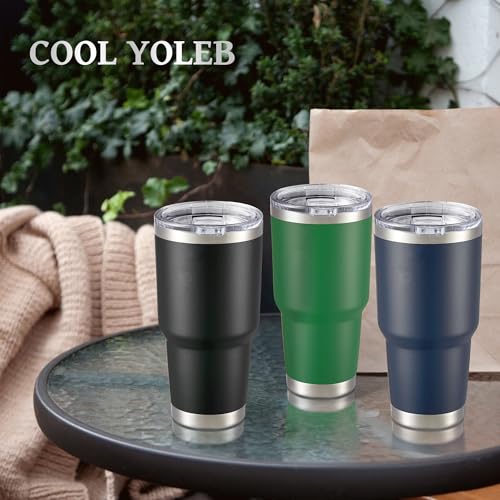 30 oz Tumbler with Lid Stainless Steel Tumblers Bulk (4 Count)