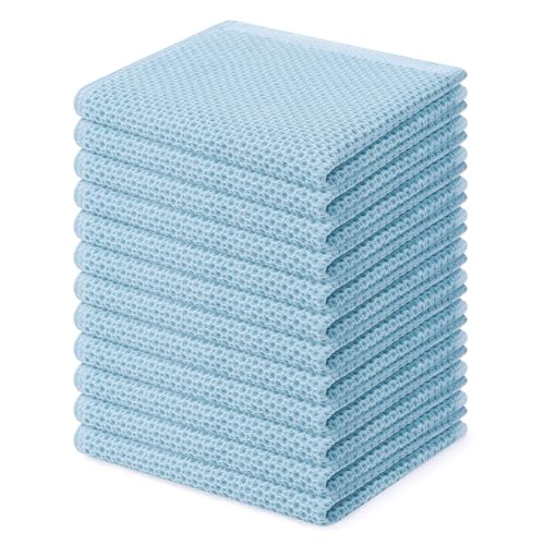 100% Cotton Waffle Weave Kitchen Dish Cloths 12 (12 Count)